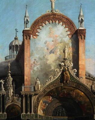 Detalle del Capriccio de una iglesia (óleo sobre lienzo) – Giovanni Antonio Canal Giovanni Antonio Canal 70x85