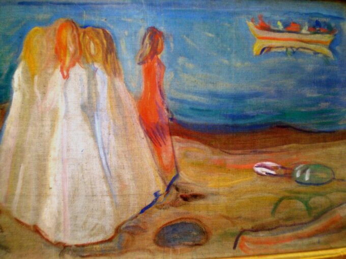 Chicas en la orilla del mar – Edvard Munch Edvard Munch 85x75