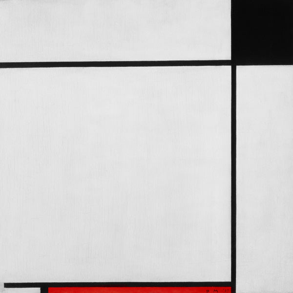 Composición con negro, rojo y gris – Mondrian Piet Mondrian 70x70