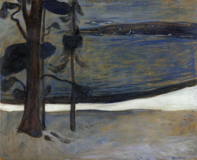 El invierno en Nordstrand – Edvard Munch Edvard Munch 85x75