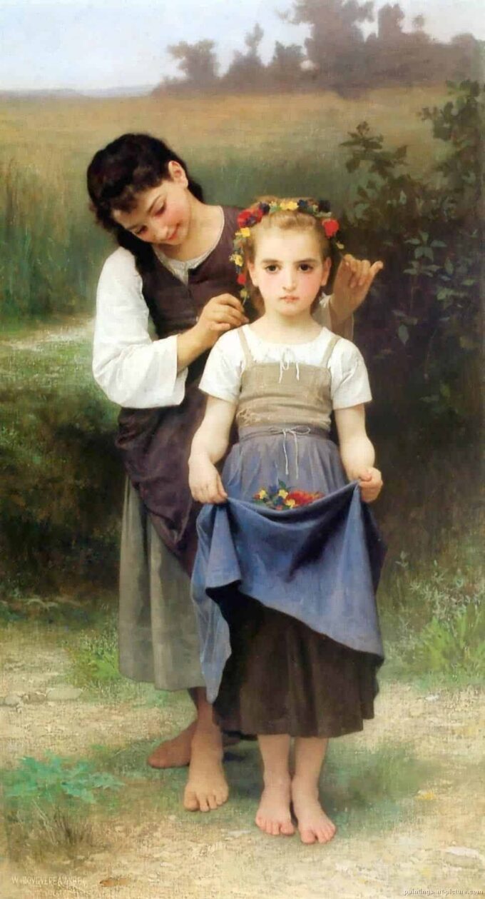 La joya de los campos – William Bouguereau William Bouguereau 70x140