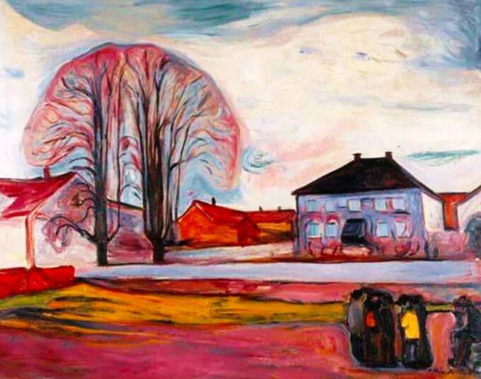 Casa en Aasgaardstrand – Edvard Munch Edvard Munch 85x75