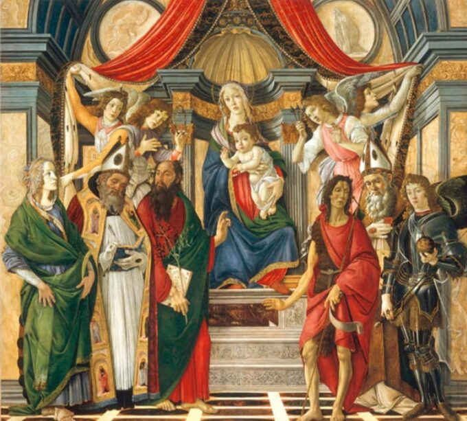 María entronizada – Sandro Botticelli Sandro Botticelli 70x70