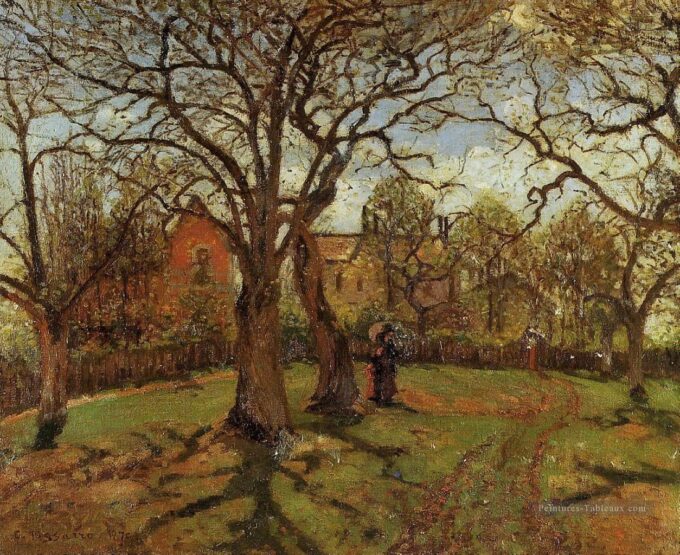 Castaños de Louveciennes en primavera – Camille Pissarro Camille Pissarro 85x75