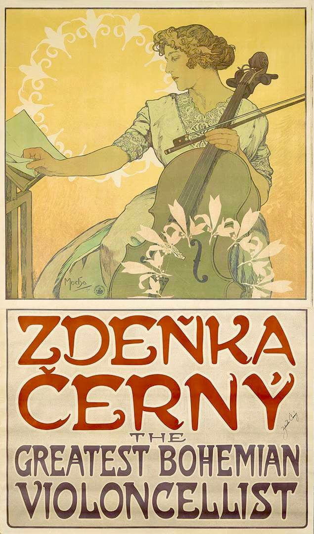 Cartel Zdenka Cerny – Mucha Alfons Mucha