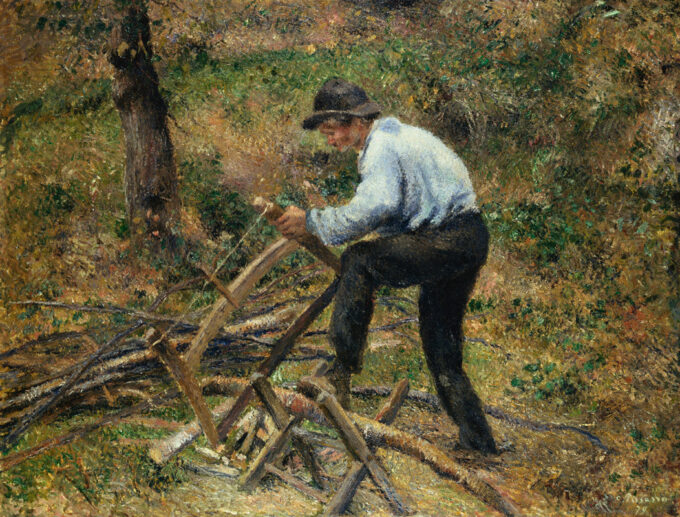 Père Melonbeim de sierras de madera – Camille Pissarro Camille Pissarro 85x75