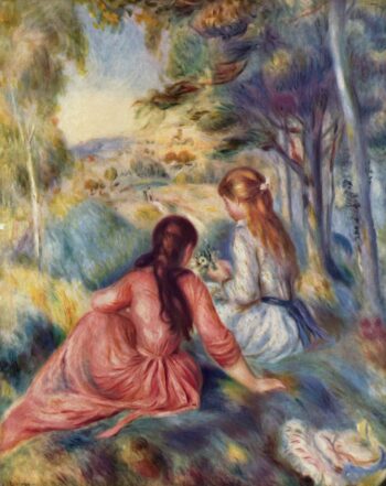 «En la pradera – Pierre-Auguste Renoir» Pierre-Auguste Renoir