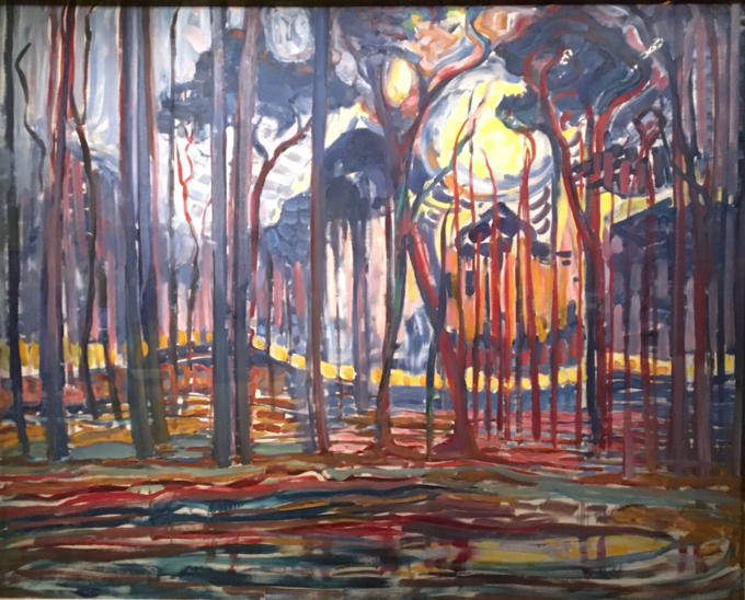 Bosque en Oele – Mondrian Piet Mondrian 85x75