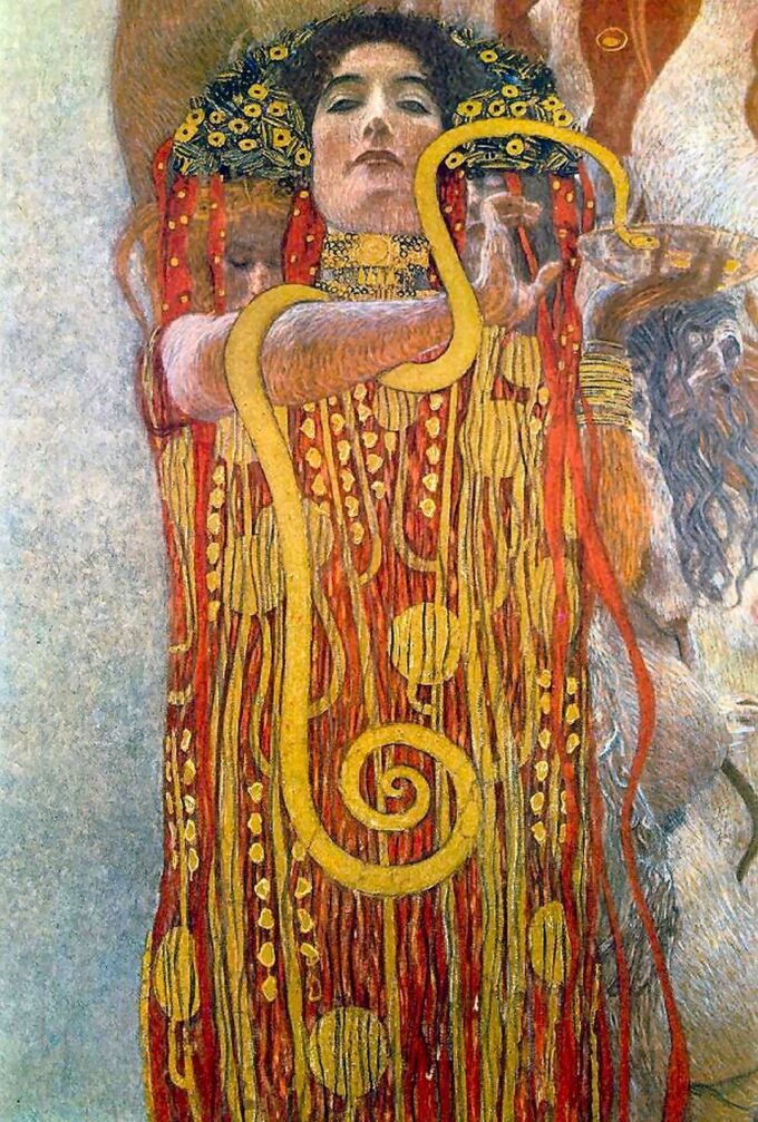 Hygieia Medicina Detalle – Gustav Klimt Cuadros Populares 70x105