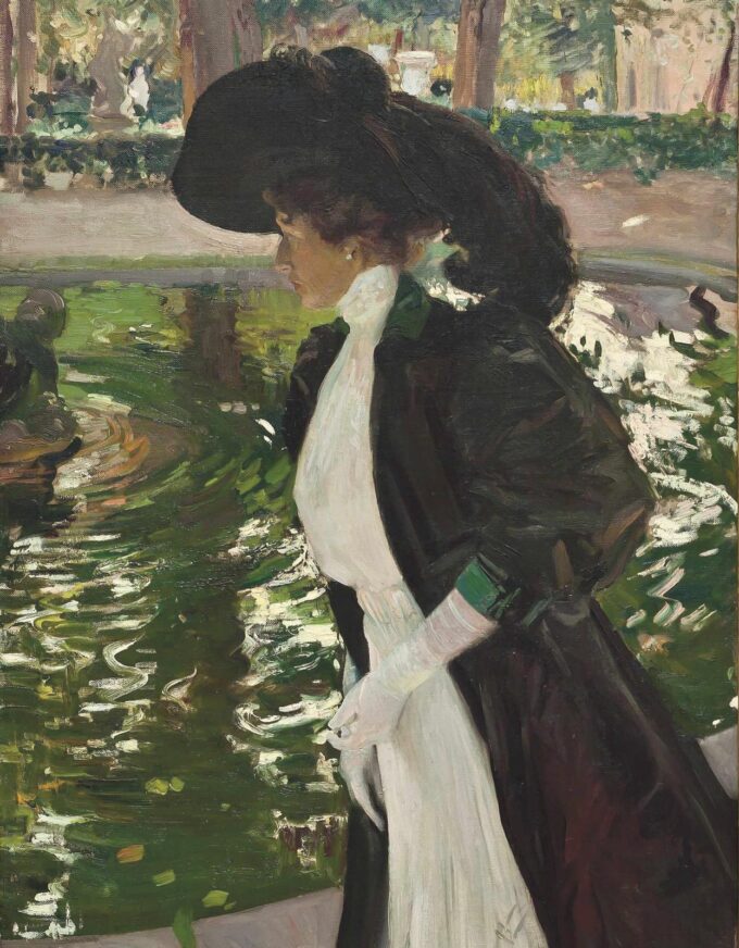 Clotilde en los canalones de la Granja – Sorolla Joaquín Sorolla 70x85