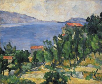 Vista del Mont Marseilleveyre y la isla de Maire, c.1882 – Paul Cézanne Paul Cézanne