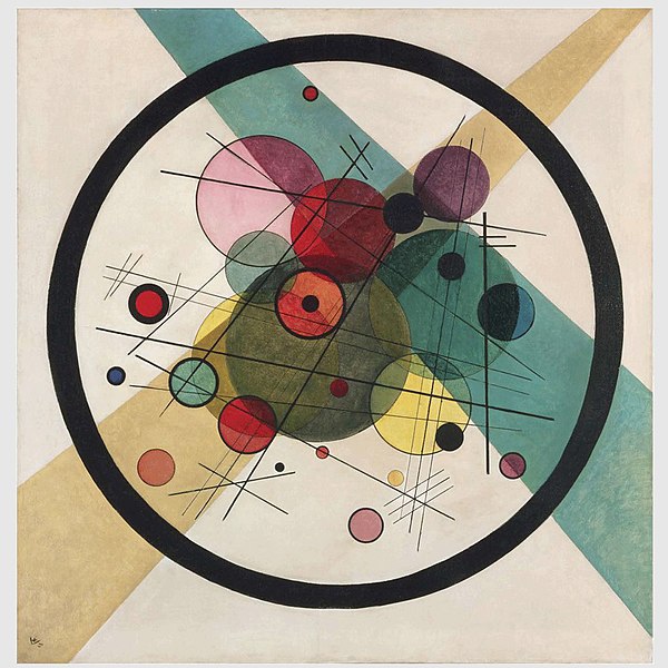 Círculos dentro de un círculo – Vassily Kandinsky Vasili Kandinski 70x70