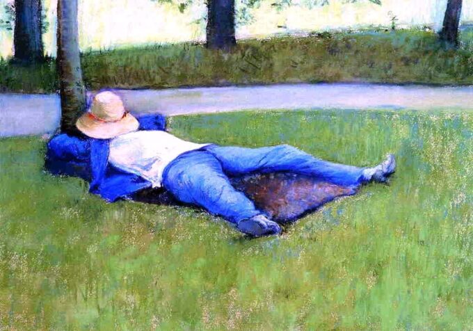 La siesta – Caillebotte Gustave Caillebotte 105x70