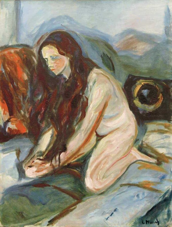 Desnudo de rodillas – Edvard Munch Edvard Munch 70x85