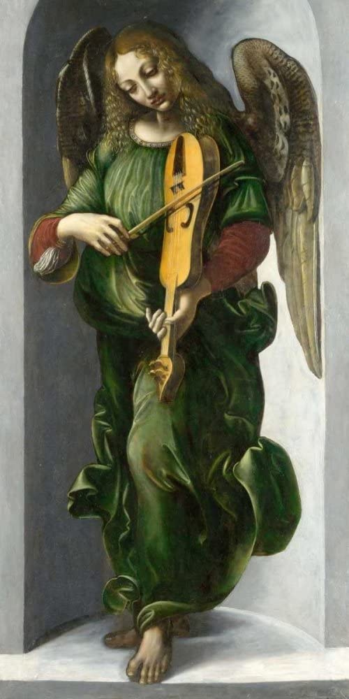 Ángel en verde con violín – Leonardo da Vinci Leonardo da Vinci 70x140