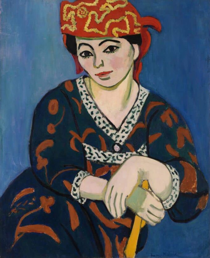 El tocado rojo de Madrás – Matisse Henri Matisse 70x85