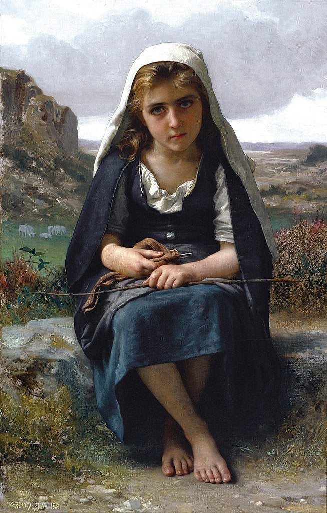 La pastora, 1881 – William Bouguereau William Bouguereau 70x105