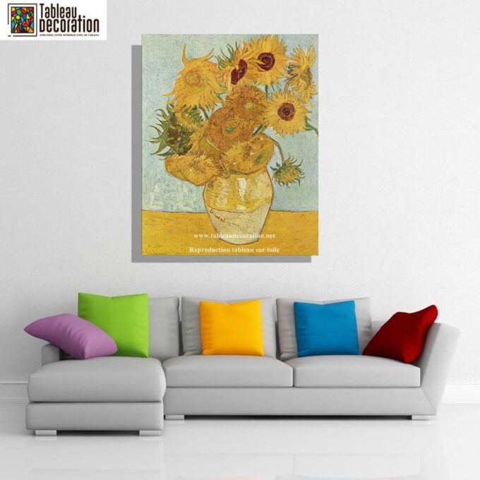 Los girasoles – Van Gogh Cuadros Populares 70x85 4