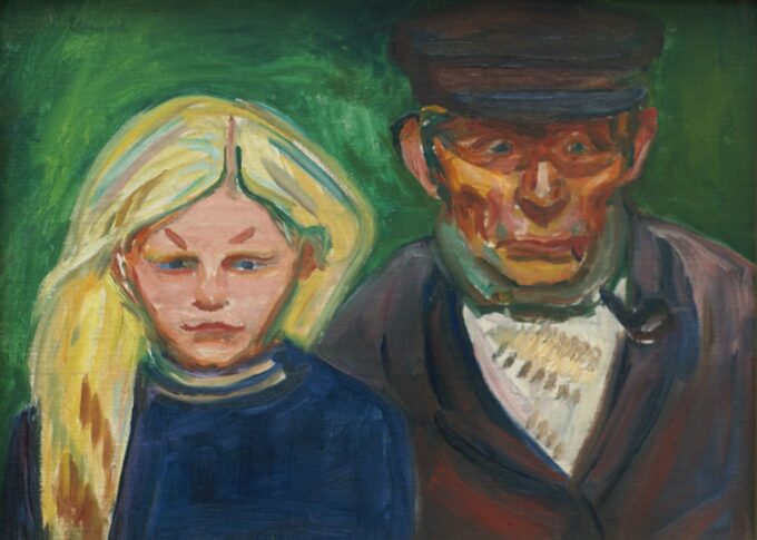 Viejo pescador con su hija – Edvard Munch Edvard Munch 105x70