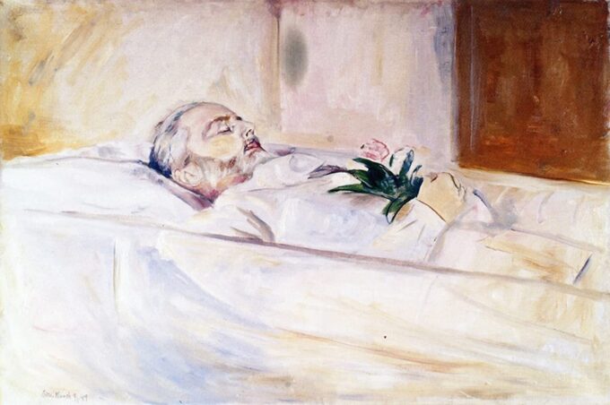 John Hazeland en su lecho de muerte – Edvard Munch Edvard Munch 105x70