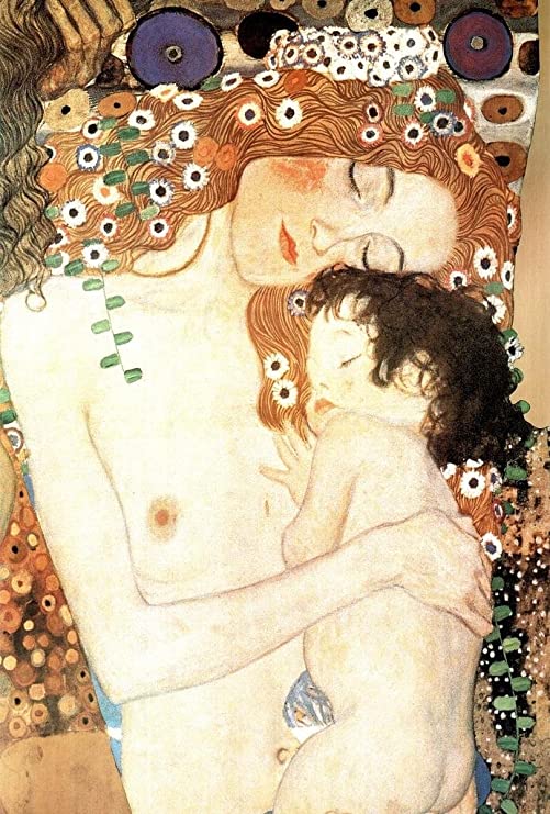 Madre e hijo – Gustav Klimt Cuadros Populares 70x105