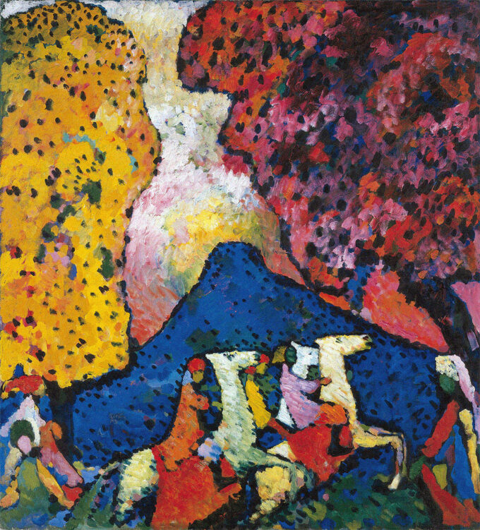 La montaña azul – Vassily Kandinsky Vasili Kandinski 70x70