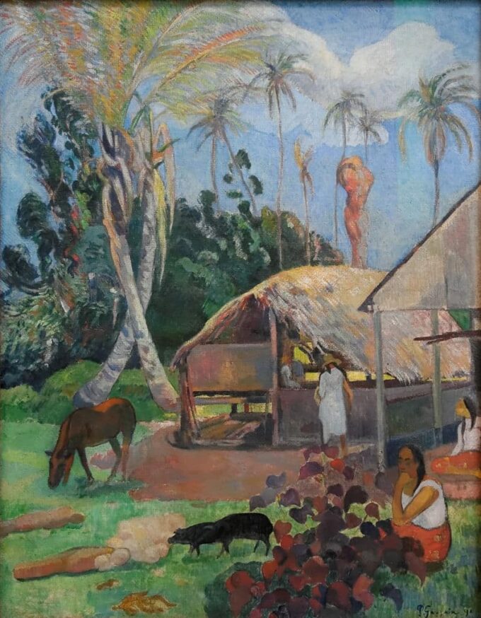 Los cerdos negros – Paul Gauguin Paul Gauguin 70x85