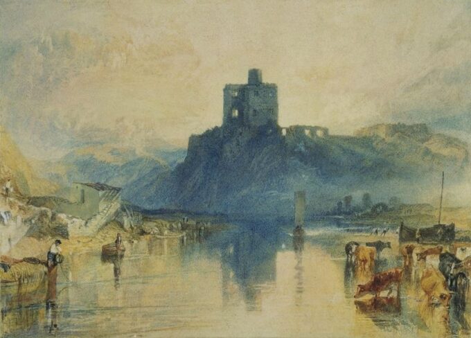 Ambiente de la mañana en el castillo de Norham – William Turner William Turner 105x70