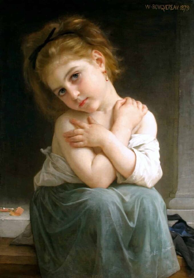 El frío – William Bouguereau William Bouguereau 70x105