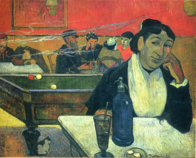 El café de noche en Arles – Paul Gauguin Paul Gauguin 85x75