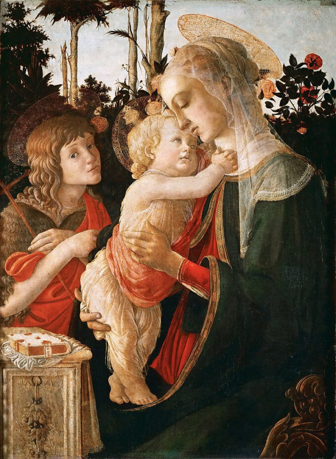 Vírgen con el Niño y San Juan Bautista (para más detalles ver 93885, 93887) – Sandro Botticelli Sandro Botticelli 70x105