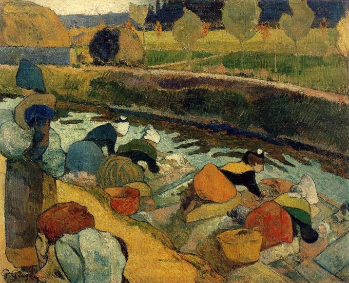 Las Lavanderas en Arles I – Paul Gauguin Paul Gauguin 85x75