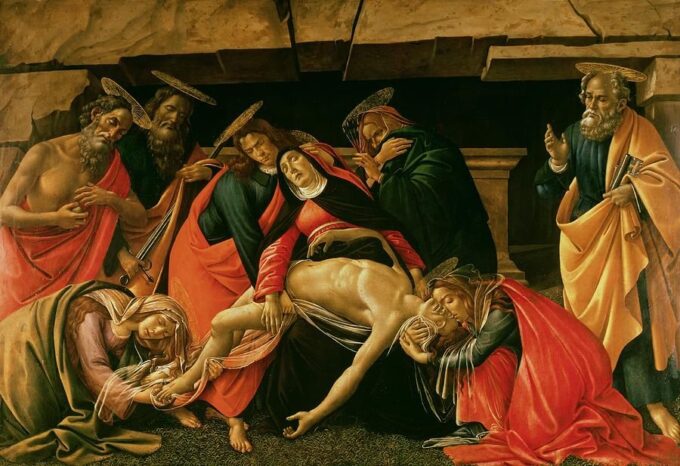 Lamentación de Cristo. c.1490 – Sandro Botticelli Sandro Botticelli 105x70