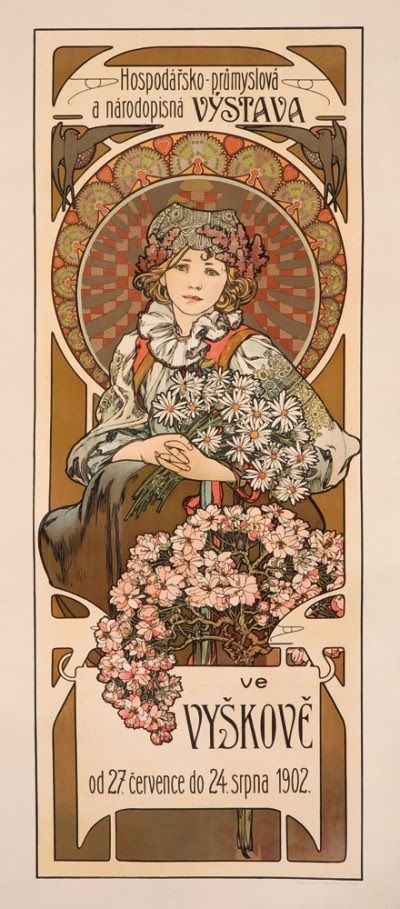 Exposición de carteles en Vyskov – Mucha Alfons Mucha