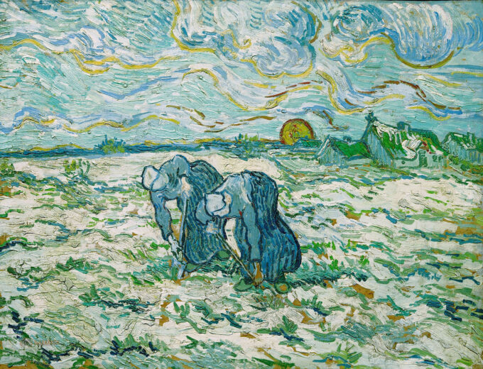 Campesinas cavando – Van Gogh Vincent Van Gogh 85x75