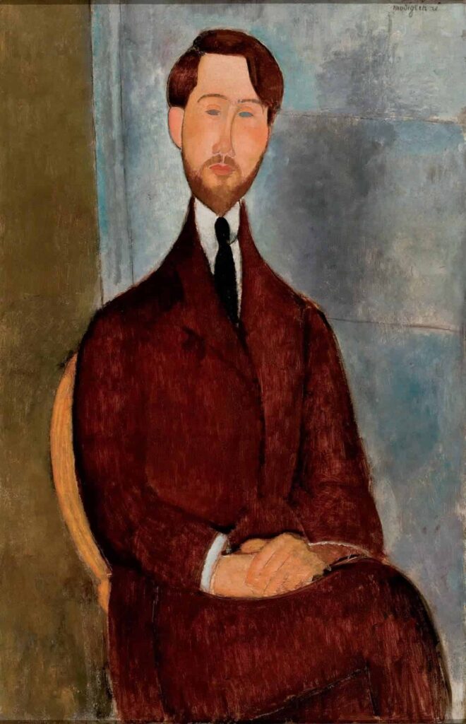 Retrato de Léopold Zborowski – Amedeo Modigliani Amedeo Modigliani