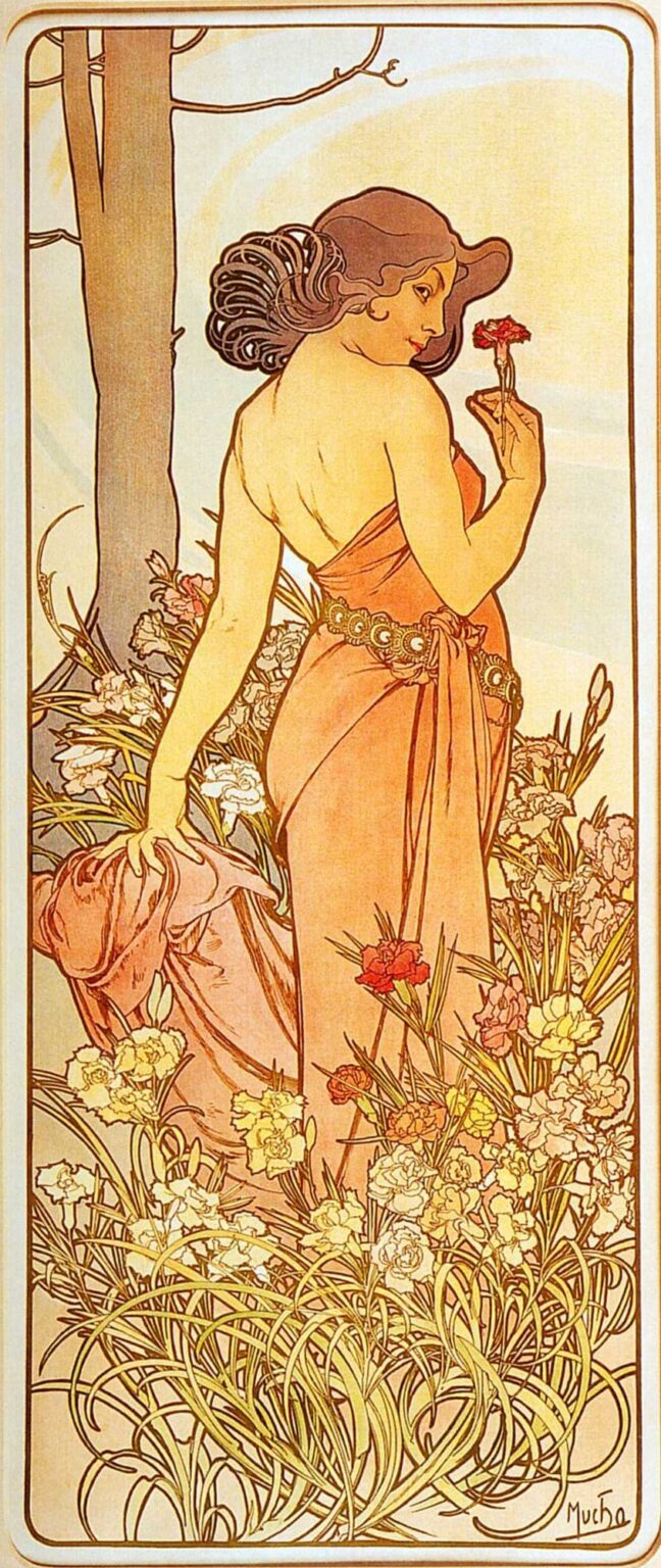 El clavel – Mucha Alfons Mucha