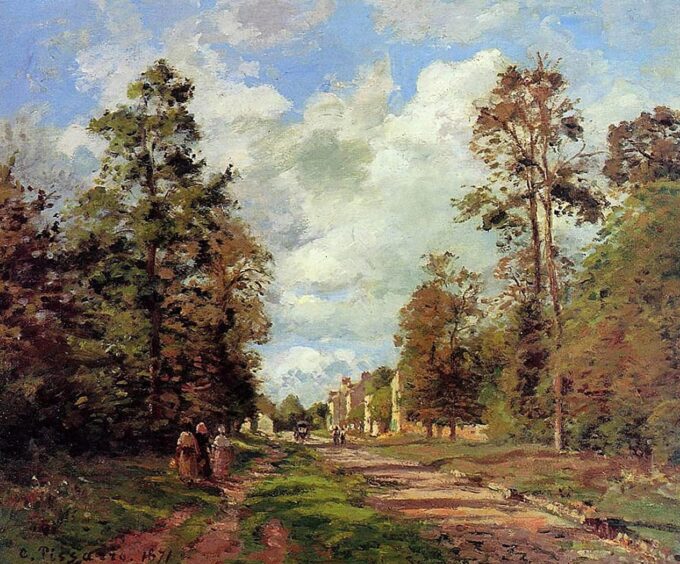 Ruta de Louveciennes a la periferia – Camille Pissarro Camille Pissarro 85x75