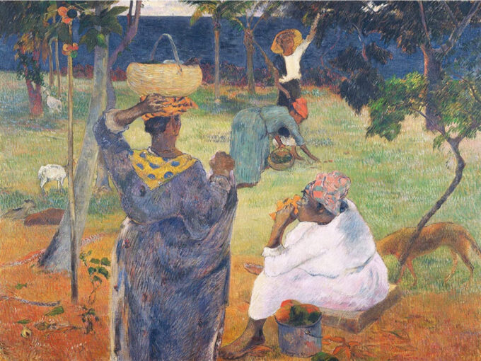 Cosecha de frutas de mango – Paul Gauguin Paul Gauguin 85x75