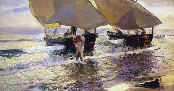 Descarga de la pesca – Sorolla Joaquín Sorolla 140x70