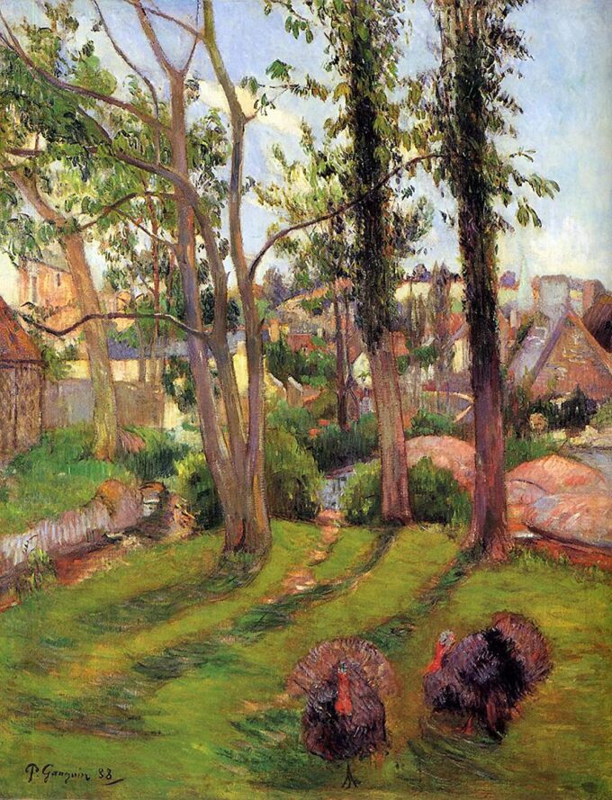 Las pavas (Paisaje de Pont Aven) – Paul Gauguin Paul Gauguin 70x85