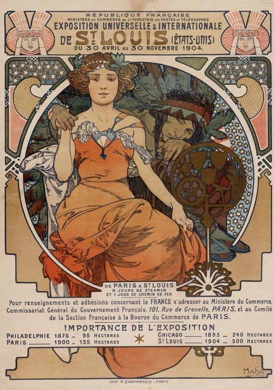 Exposición Universal de St. Louis 1904 – Mucha Alfons Mucha