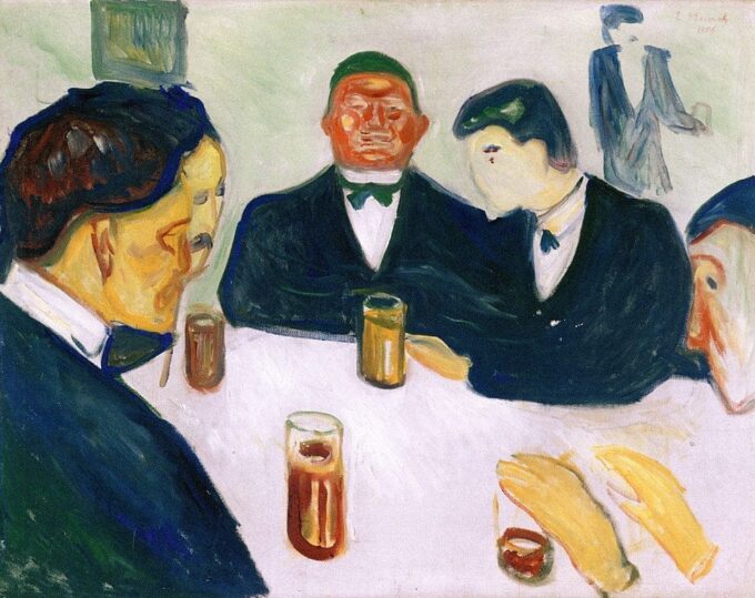 Hombres bebiendo – Edvard Munch Edvard Munch 85x75