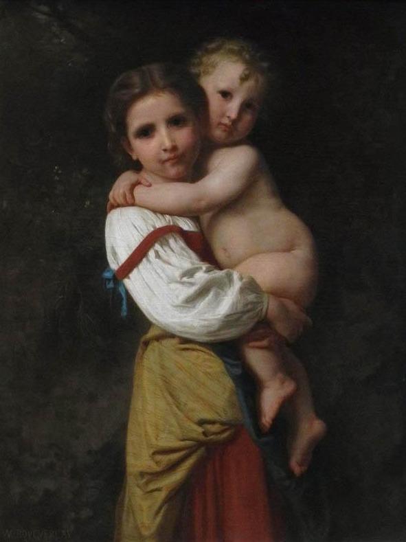 Ir al baño – William Bouguereau William Bouguereau 70x85