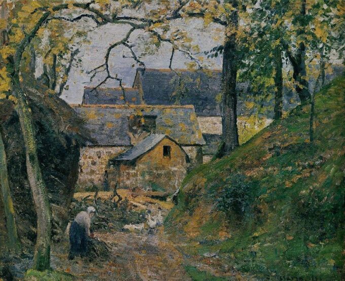 Granja en Montfoucault – Camille Pissarro Camille Pissarro 85x75