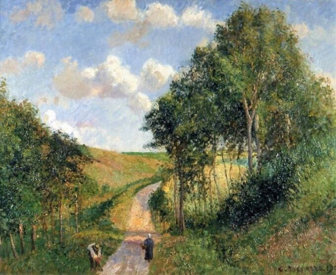 Paisaje en Berneval – Camille Pissarro Camille Pissarro 85x75