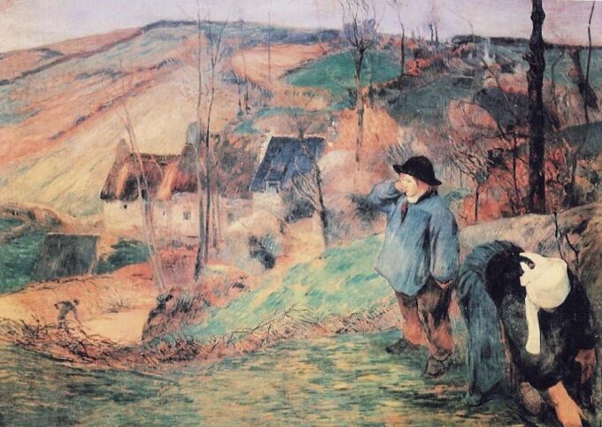 Pastores bretones – Paul Gauguin Paul Gauguin 105x70