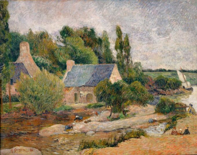 Las lavanderas en Pont-Aven – Paul Gauguin Paul Gauguin 85x75