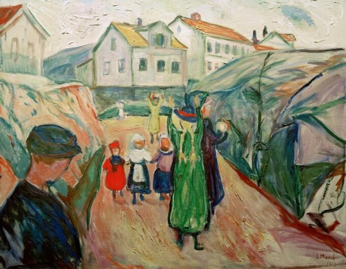 Calle del pueblo de Kragerö – Edvard Munch Edvard Munch 85x75