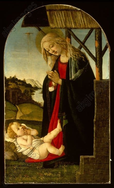 La Madonna adorando a Cristo – Sandro Botticelli Sandro Botticelli 70x105